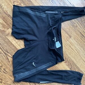 Nike Black and Gray Performance Leggings